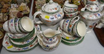 A vintage Copeland Spode Chinese rose patterned teaset