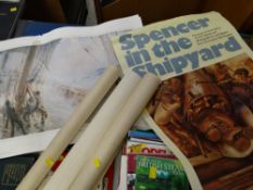 Ten assorted maritime posters