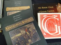 Two volumes of The Visual Culture of Wales by Peter Lord, The Bardic Chair by Richard Bebb & a small