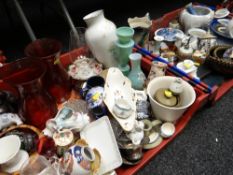 Two crates of mixed china & glass including Wedgwood etc