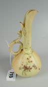 A Royal Worcester blush ivory narrow necked vase