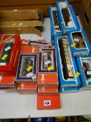 A selection of Lima & Airfix boxed railway engines & rolling stock