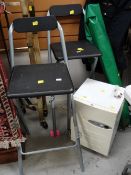 A dehumidifier, a pair of stools etc E/T