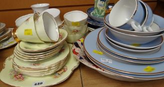 Parcel of Windsor bone china together with Doulton teaware & various plates etc