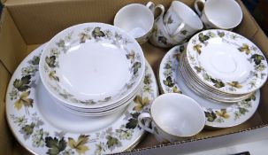 A parcel of Royal Doulton Larchmont patterned teaware