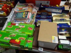 Collection of various boxed diecast collectors vehicles including Tetley, Typhoo & Cadbury