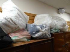 Parcel of hotel towels, bed linen, mattress protector etc