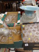 Large parcel of drinking glasses, bowls etc