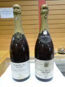 Two bottles of Champagne & a small parcel of EPNS