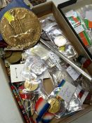 Parcel of various medals, ribbons & death plaque for William George Matthews etc
