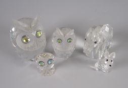 Small parcel of Swarovski crystal animals (A/F)