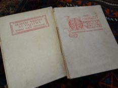 Volume of Morte D'Arthur by Alfred Lord Tennyson together with a volume of Stevenson's Prayers by