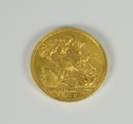 A 1912 George V full gold sovereign