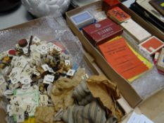 A parcel of items relating to games including a Ludo board, various vintage playing cards,