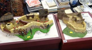 A W Britain boxed model of the Rorke's Drift Hospital, boxed model Zulu War-Rorke's Drift-1879 & a