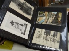 An album of late nineteenth / early twentieth century postcards & photographs, mainly of military