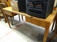A vintage school house-type desk