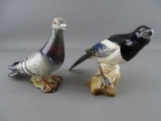 Beswick model of a magpie no. 2305 and a model of a pigeon no. 1383