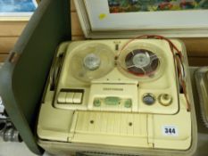 Cased Telefunken vintage reel to reel recorder