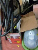 Bissell Little Green steamer, a Delta hand steam cleaner and a wallpaper stripper E/T