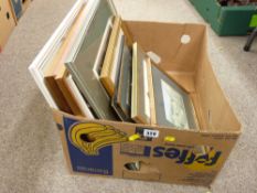 Quantity of framed pictures and prints