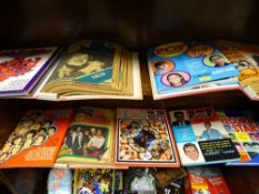 Four volume collection of 'Disco 45' magazines and six vintage 1960s/70s pop albums