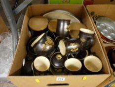 Quantity of vintage stoneware pottery tableware, tureens and storage jars