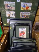 Good quantity of framed seaside postcards