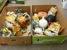 Quantity of collectable teapots etc by Price, Kensington and others