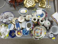 Collection of decorative cabinet ware and pin dishes