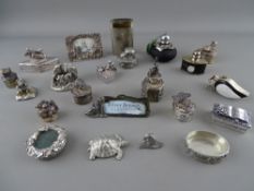 Quantity of decorative boxes and covers etc, mostly from the Silver Scenes collection, three small