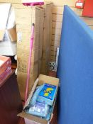 Parcel of 115cms squeezy mops and a quantity of J-Cloths in original packaging