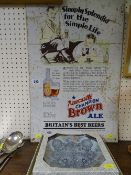Vintage style tin sign for Newcastle Brown Ale