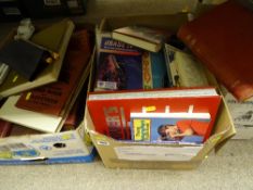 Three boxes of books