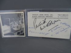 PATRICK McGOOHAN signed Oakeley Arms Hotel postcard where the star resided during the filming of The