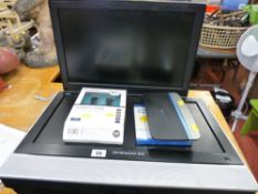 Daewoo flatscreen TV, a Dual flatscreen TV and a BT router etc E/T