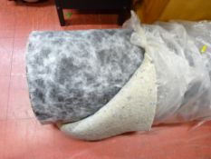 As new roll of 10mm carpet underlay to cover approximately 18 sq yds