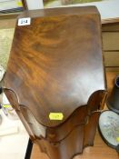 Converted period mahogany cutlery box with miscellaneous contents