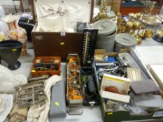 Very large parcel including a surgeon's case of vintage medical equipment