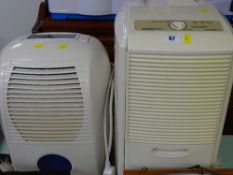 GET dehumidifier, model no. GUSDHMD10 and a smaller Homebase dehumidifier E/T