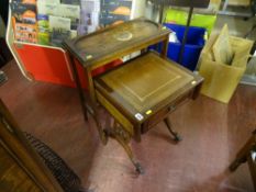 Sofa table shaped coffee table and a small oblong oak table