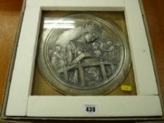 Cased Pobjoy Mint Ltd replica of the Chellini Madonna roundel