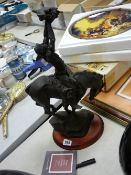 Franklin Mint 'Prayer to the Healing Spirit' American Indian sculpture by Buck McCain