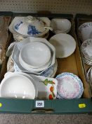 Mixed Staffs porcelain etc