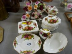 Parcel of Royal Albert 'Old Country Roses' ornamental china