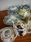 Parcel of mixed porcelain including Gaudy Welsh etc