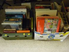 Two boxes of interesting books