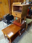 Small coffee table & two bedside chests