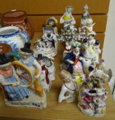 Collection of various Welsh Fairings, Chelsea & other style figures