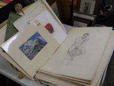 Large parcel of various drawings, sketches, prints & other ephemera